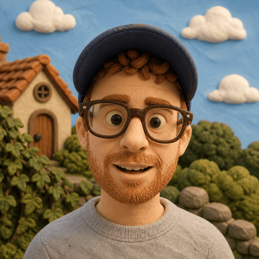 Clay-style portrait of Greg